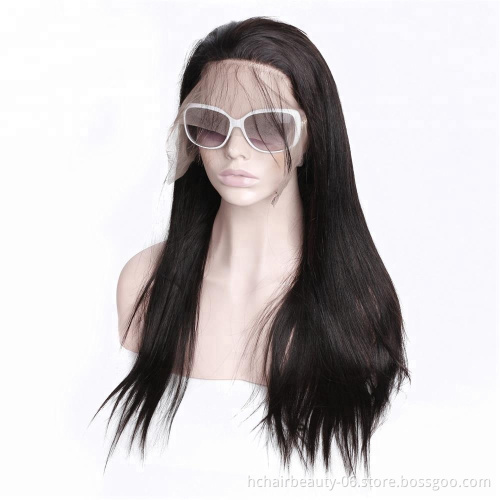 Cheap Price  HD Transparent Frontal Lace human hair Wigs for black woman 360 Lace Front Brazilian Natural Hair Wig